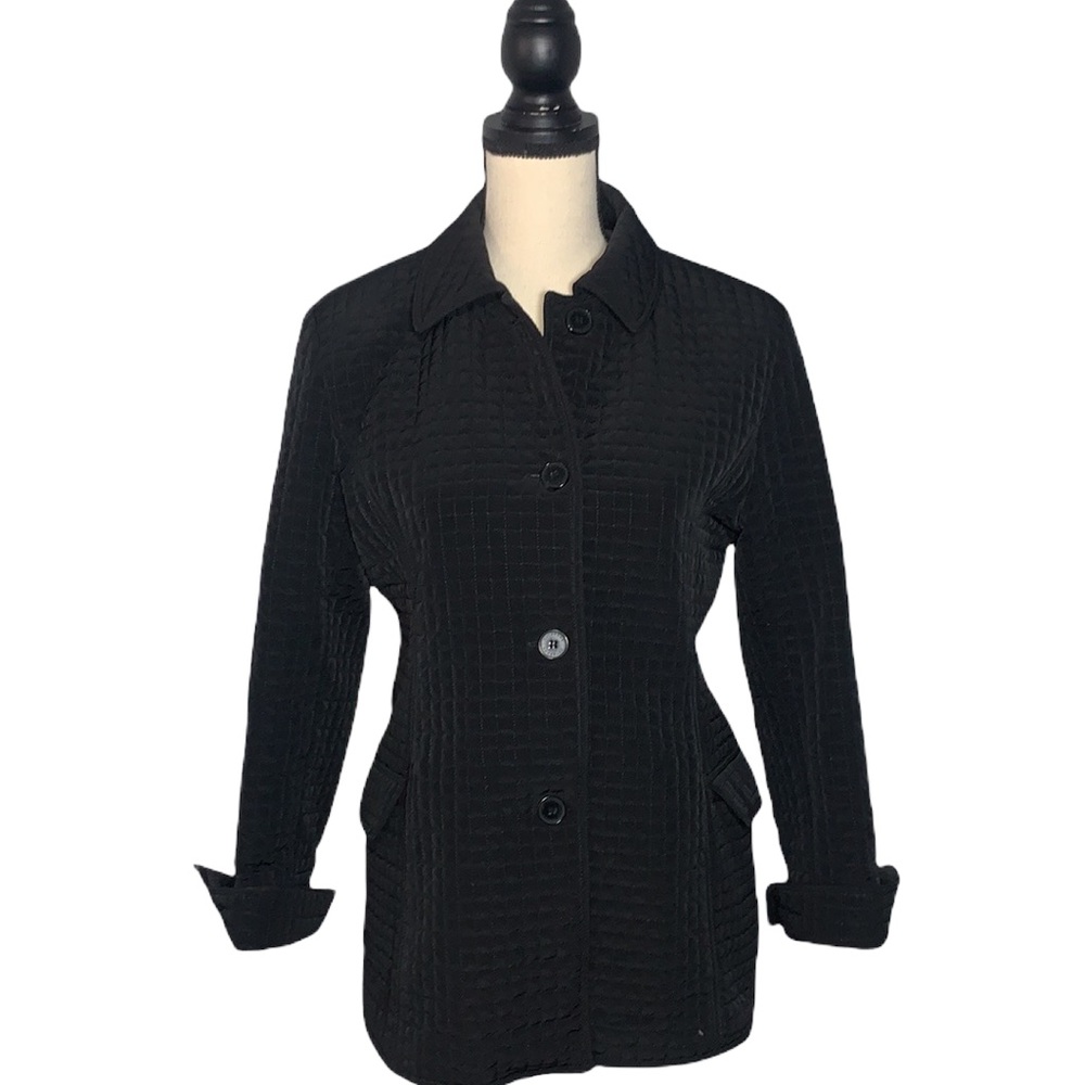 OUTBROOK Black Quilted Coat – Size Small